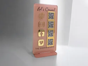 4 Custom QR Code , Business Social Media , Payment Method Display, Multi QR Code Display, Instagram Facebook QR Code